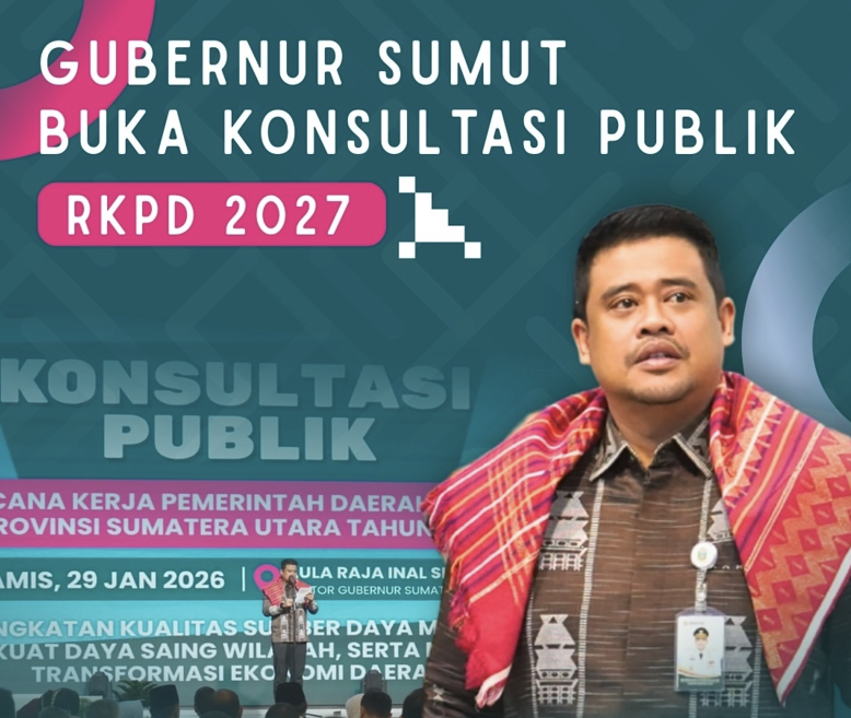 Gubernur Sumut Buka Konsultasi Publik RKPD 2027