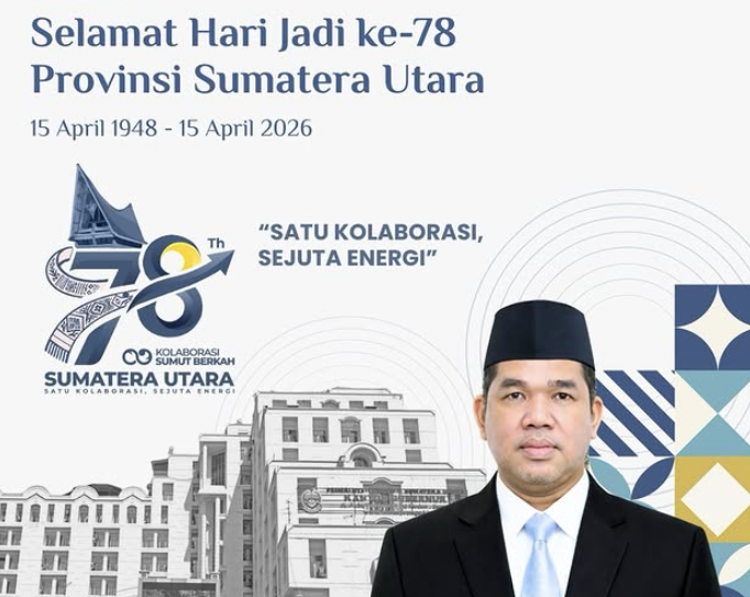 Selamat Hari Jadi ke-78 Provinsi Sumatera Utara