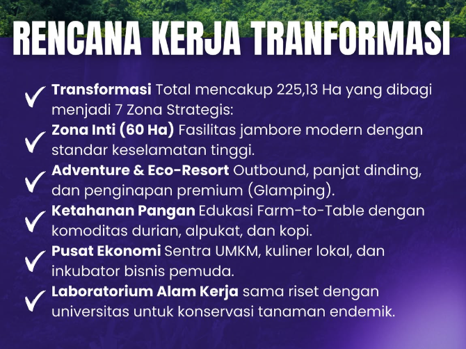 Kwartir Daerah Sumatera Utara Bersiap Transformasi Bumi Perkemahan Sibolangit
